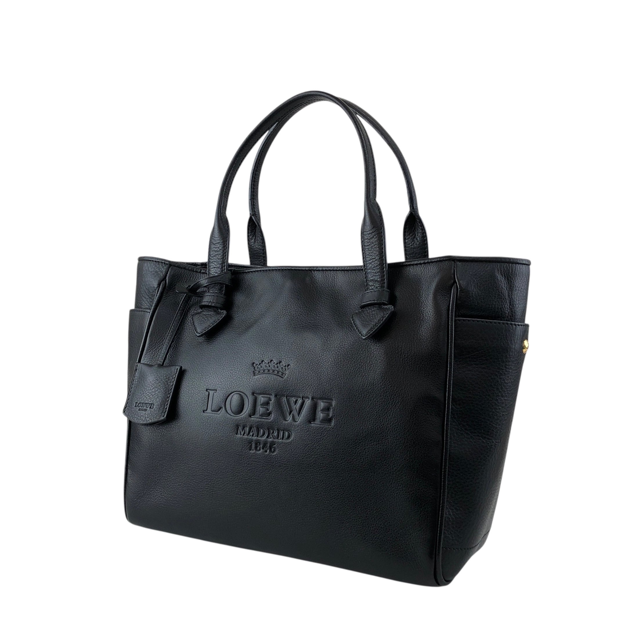 LOEWE ロエベ トートバッグ ヘリテージ レザー 本革 ブラック LOEWE/ロエベ】ヘリテージ トートバッグ ブラック｜ヴァルティーク
