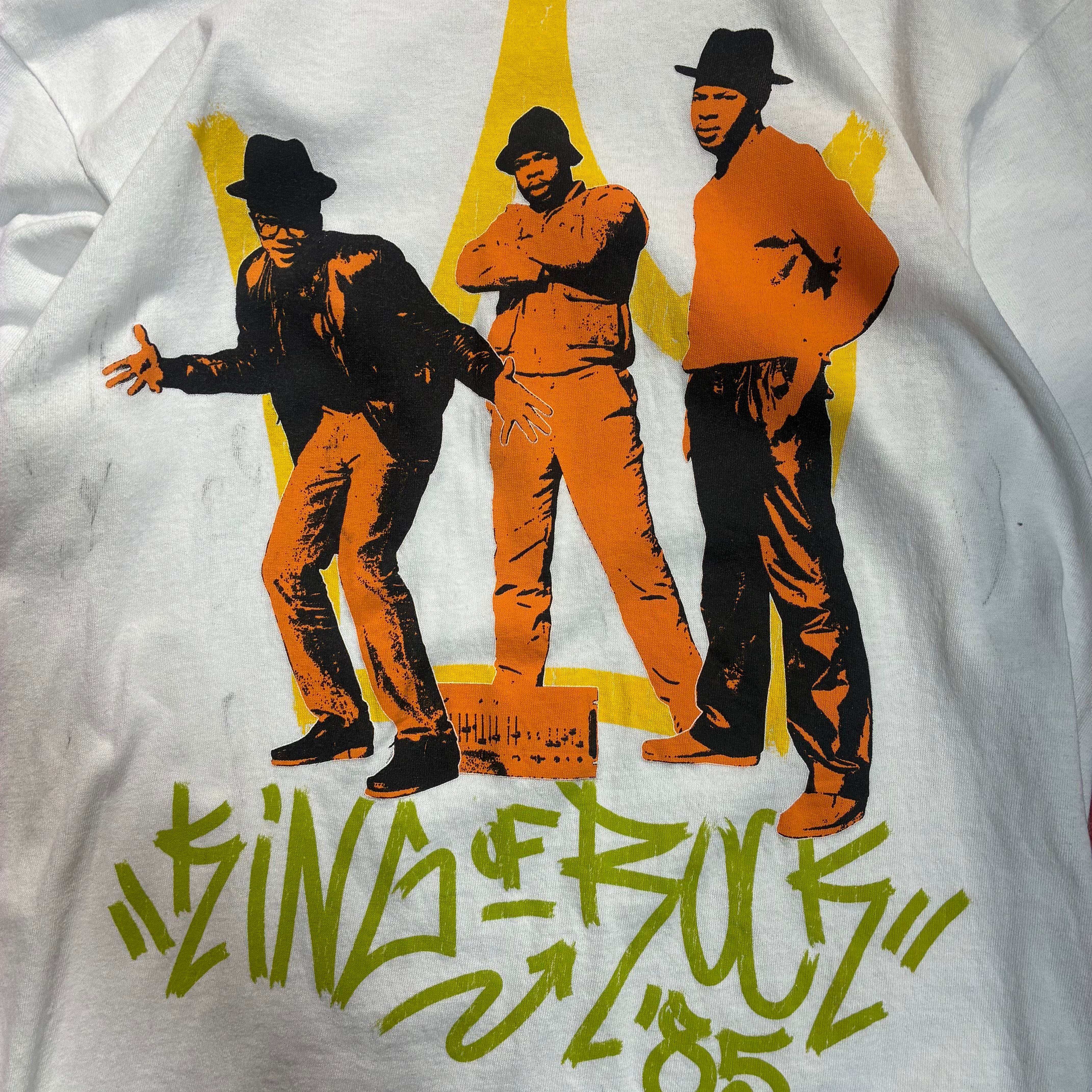 RUN DMC ロックTシャツ ラップTシャツ 白 ランディーエムシー | 古着屋