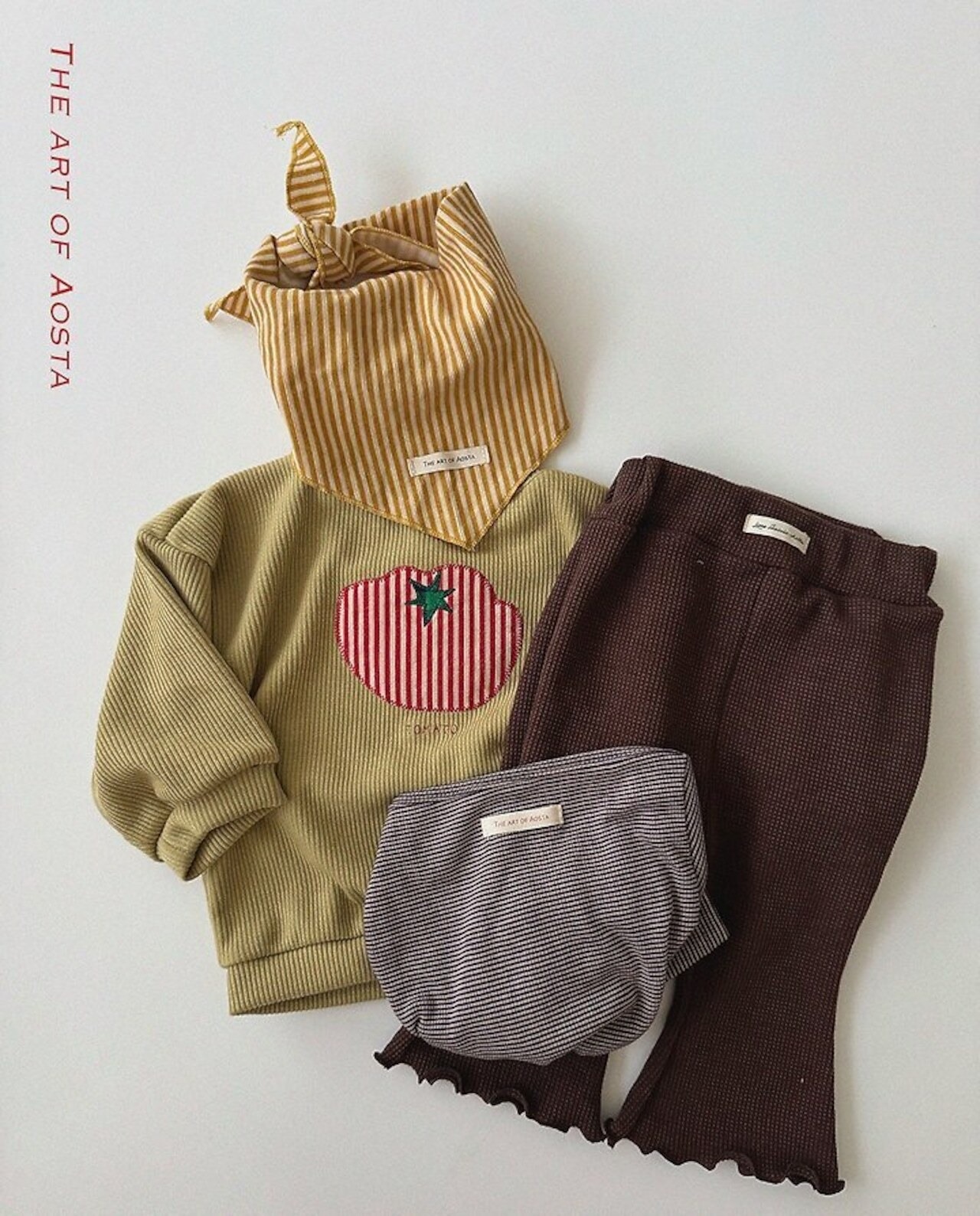 韓国子供服 / 26Autumn / Aosta / ゼリーワッフルパンツ / 秋服 *S~XXL*
