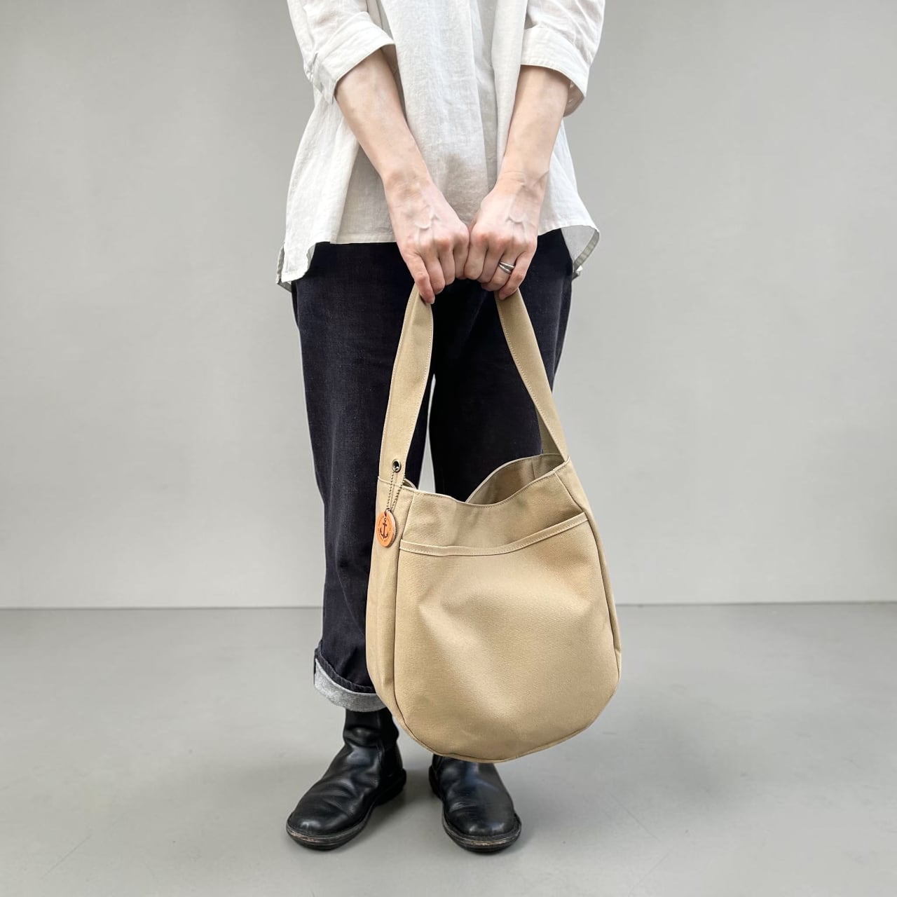 <即納商品> TAMAGO:マッシュルーム(国産帆布セミショルダーバッグ)