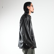 barbell object(バーベルオブジェクト)leather coverallコーディネート