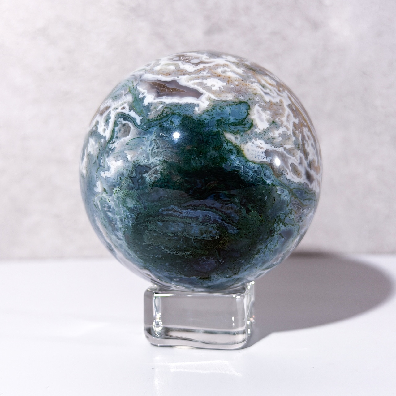 モスアゲート スフィア ＊ Moss Agate ＊ 天然石