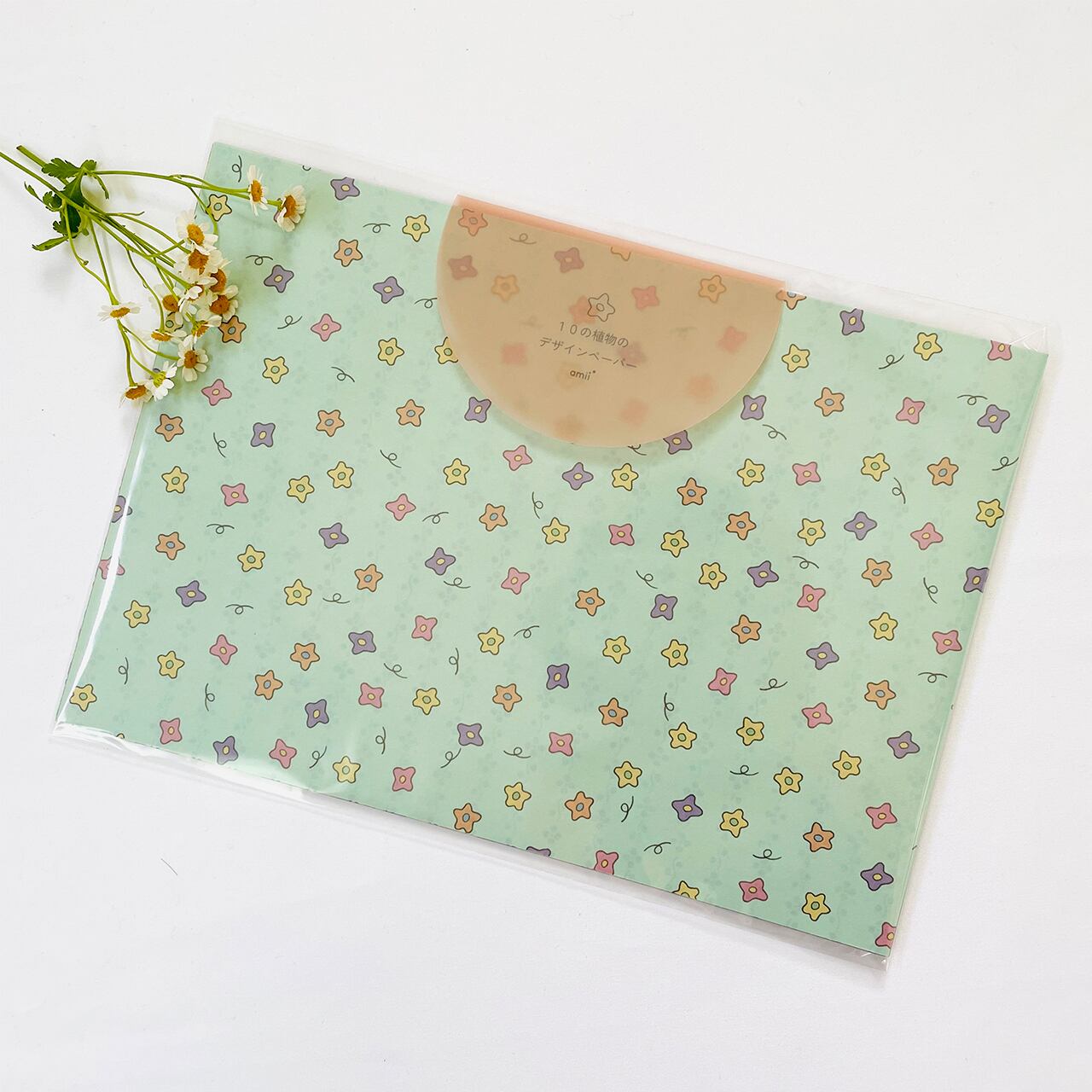 ⋮ A4 10枚セット ⋮ 10の植物のデザインペーパー | amii