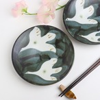 やちむん 拓美窯 5寸皿 鳥 濃色 Yachimun Plate 15cm Bird Dark #162