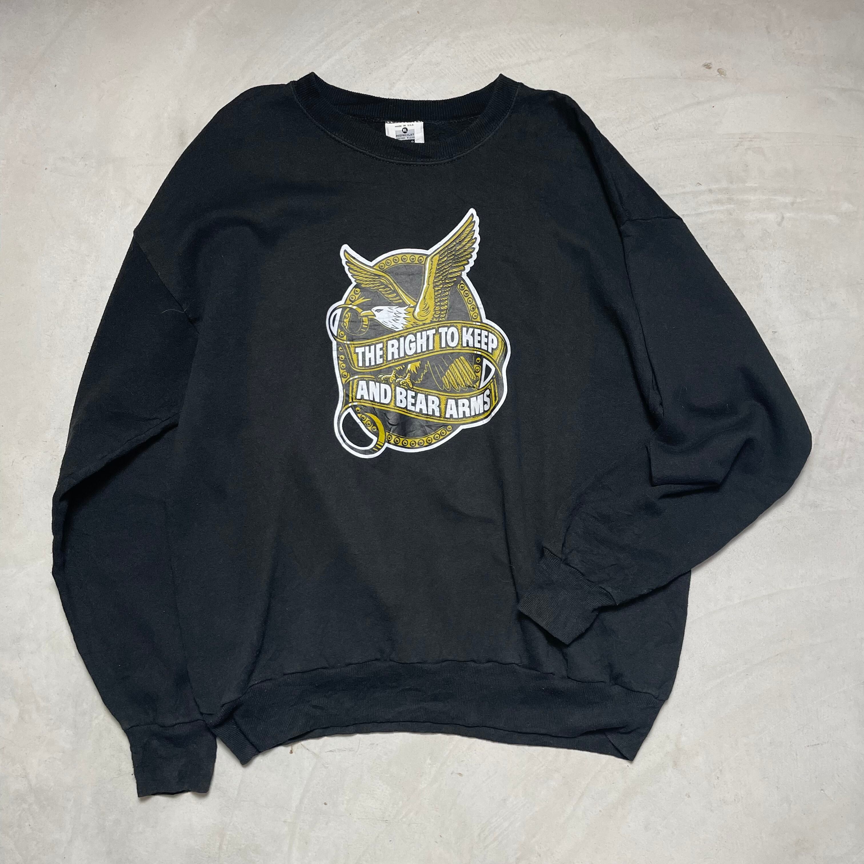 USA製 Lee リー 企業ロゴ プリント スウェット メンズXL 古着 プルオーバー トレーナー ブラック 黒色 ヴィンテージ ビンテージ 【トレーナー】