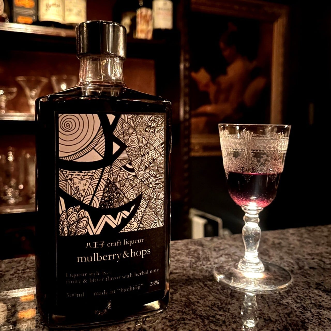 mulberry&hops 28% 500ml | 八王子craft liqueur