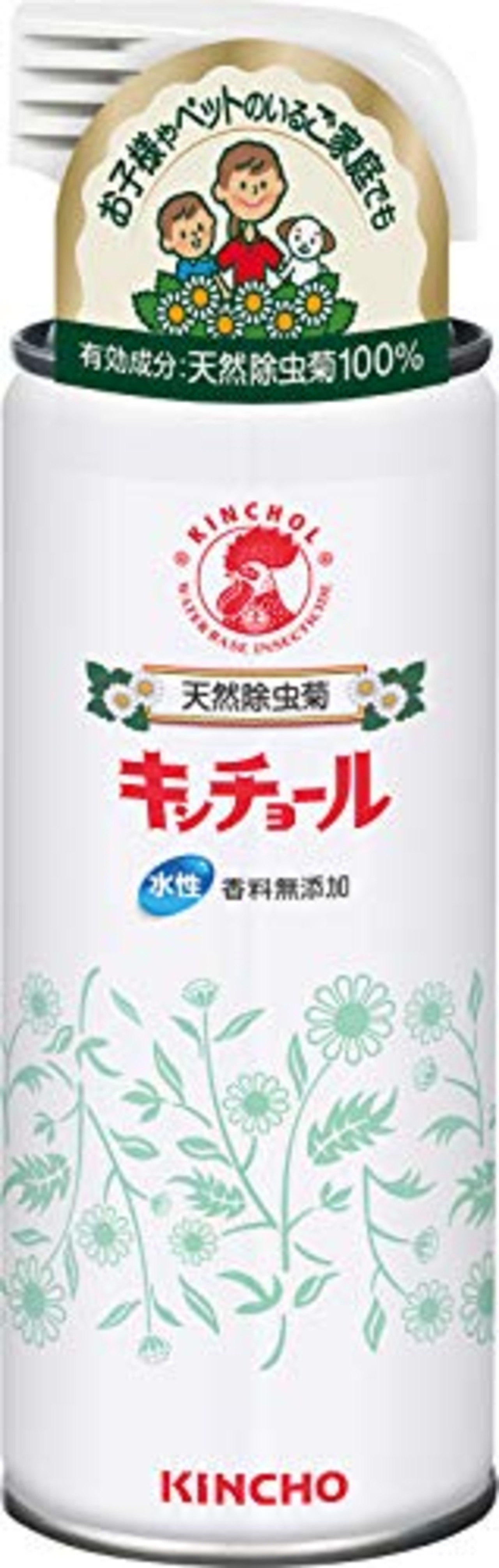 天然除虫菊 キンチョール ハエ 蚊 トコジラミ 水性タイプ 300mL 香料無添加