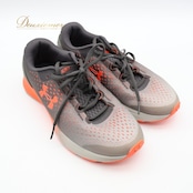 UNDER ARMOUR スニーカー 24.5cm BANDIT4 アンダーアーマー 靴 くつ シューズ チャージドバンディット4 運動 ランニング ジョギング 走る 黒 橙 紐 ブラック系 オレンジ系