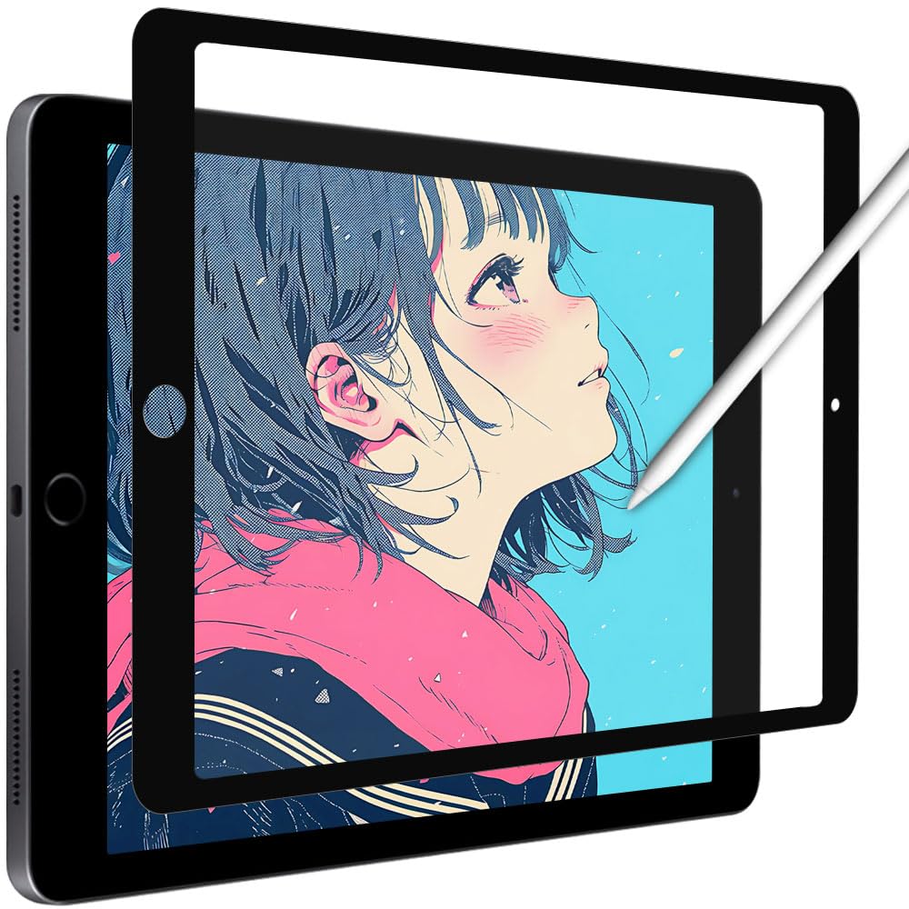 YMYWorld iPad mini 5 / iPad mini 4 用 ペーパーライク フィルム 着脱
