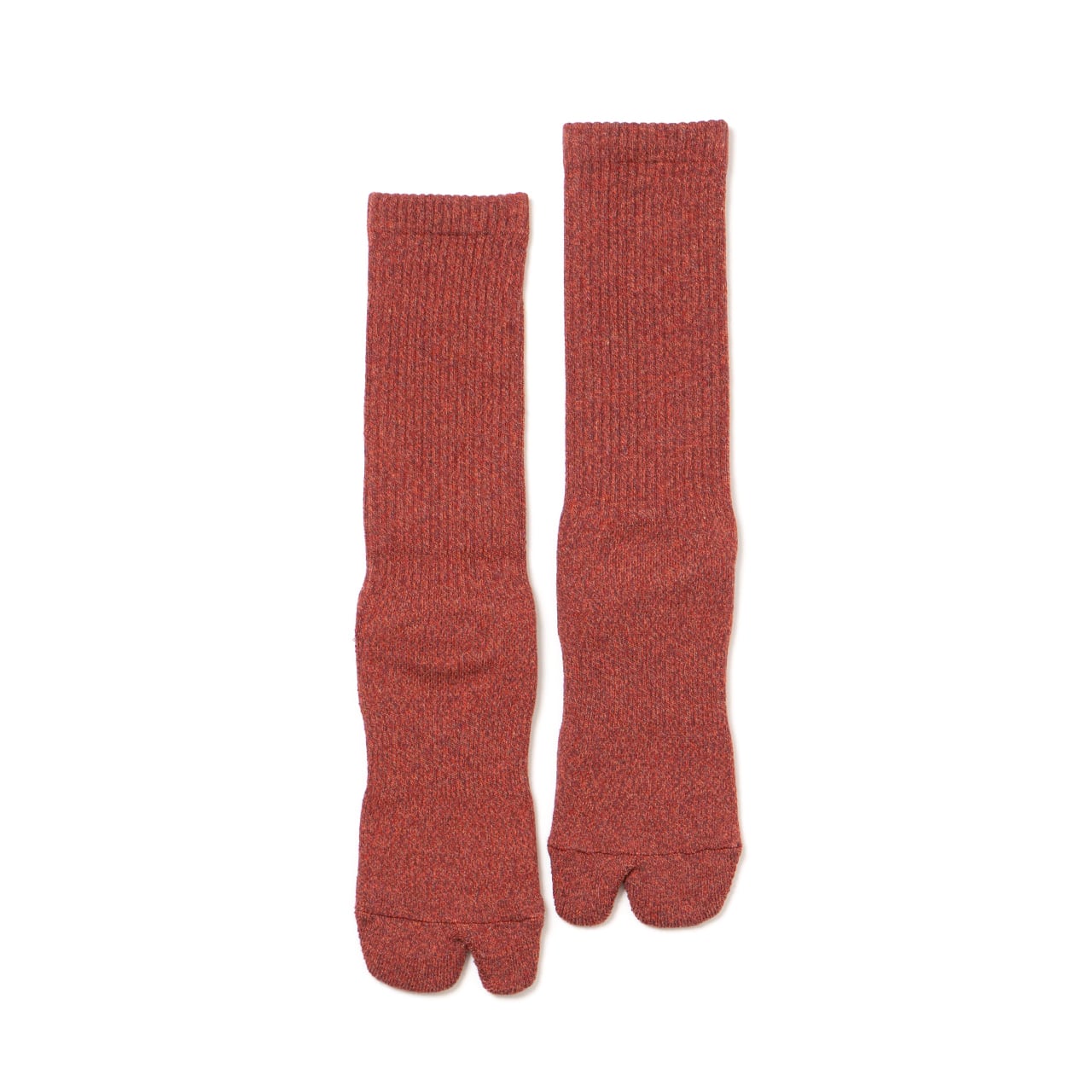 Twisted Heather Socks (Flame Red)