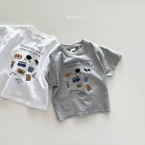 【BONITO】COW Tシャツ 80~130cm ホワイト 240514