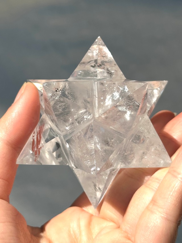 虹入り 【ロッククリスタル】水晶 タワー クリスタル ポイント  