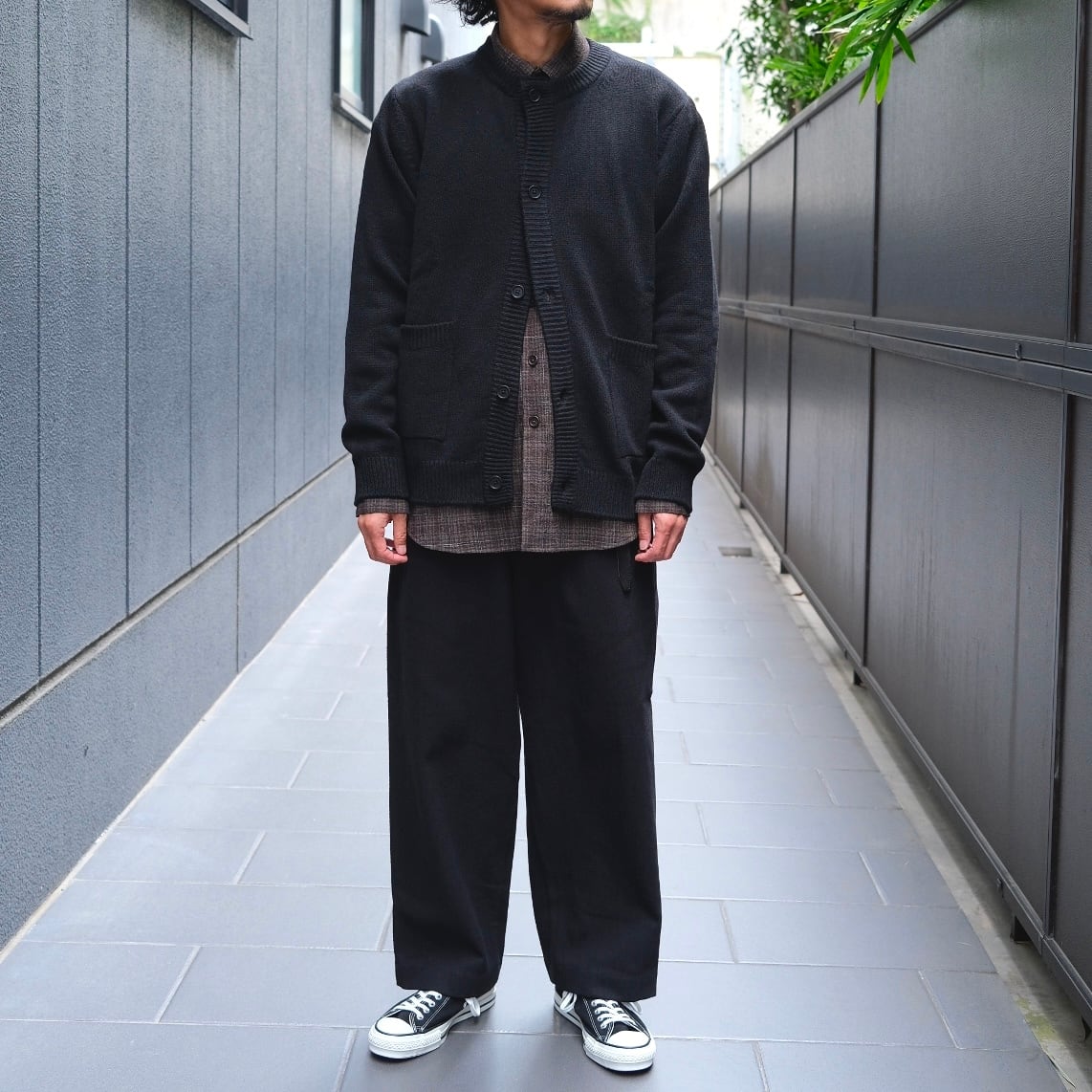 EVAN KINORI(エヴァン キノリ) / Crewneck Cardigan Cashmere Lambs