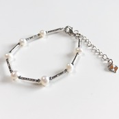 気分上々間違いなし 淡水パール パイプ ブレスレット 10000123