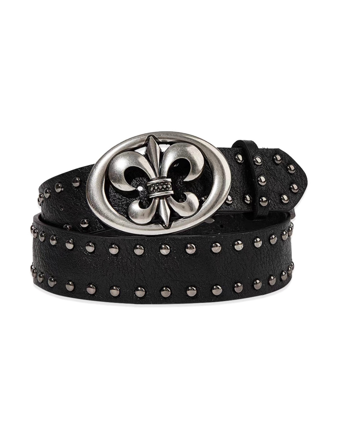 脚長高見え設計｜フレアシルエットを仕込むリベットベルト(BL00005)