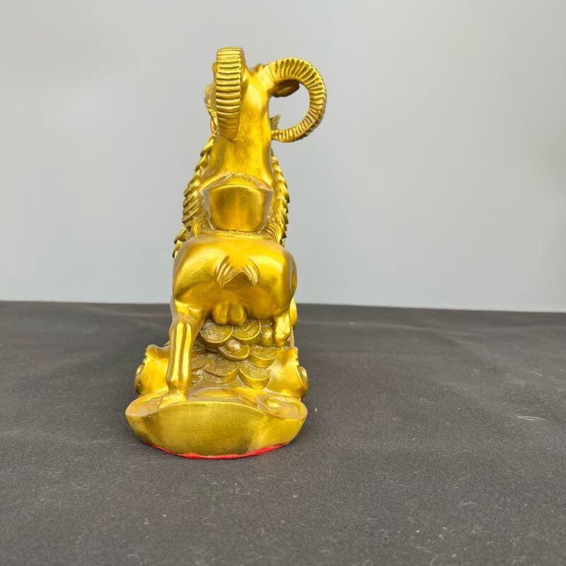 羊 置物 銅製 如意羊 領頭羊 三羊開泰 開運 風水 金運 商売繁盛 縁起物