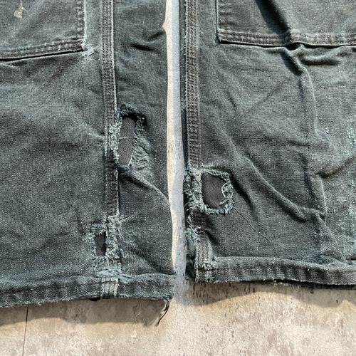 USA製 ブラック ダブルニー Carhartt B01 BLK 38×30 詳細写真15