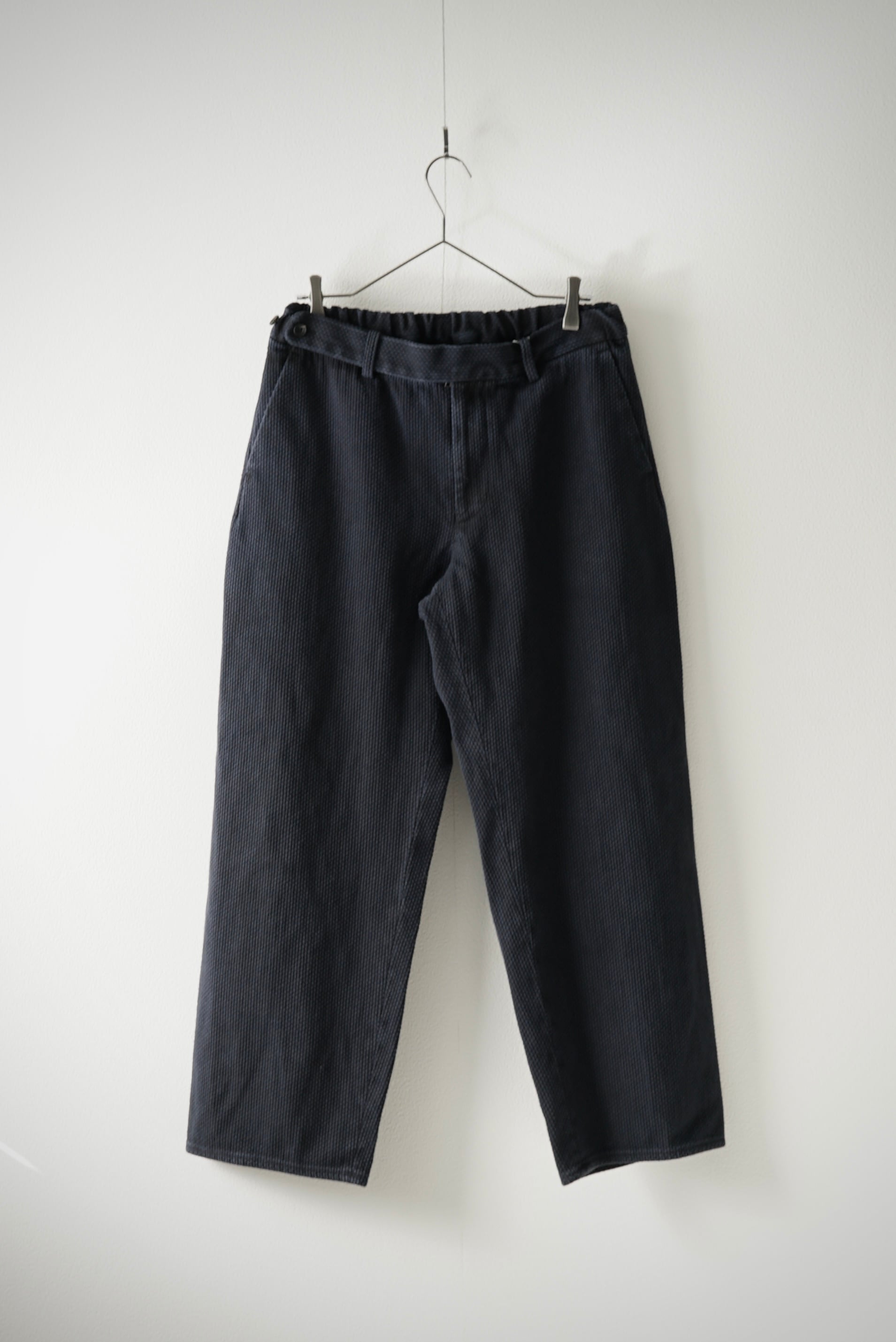 Sashiko / Side Seamless Slacks (墨+INDIGO) | C O L I N A