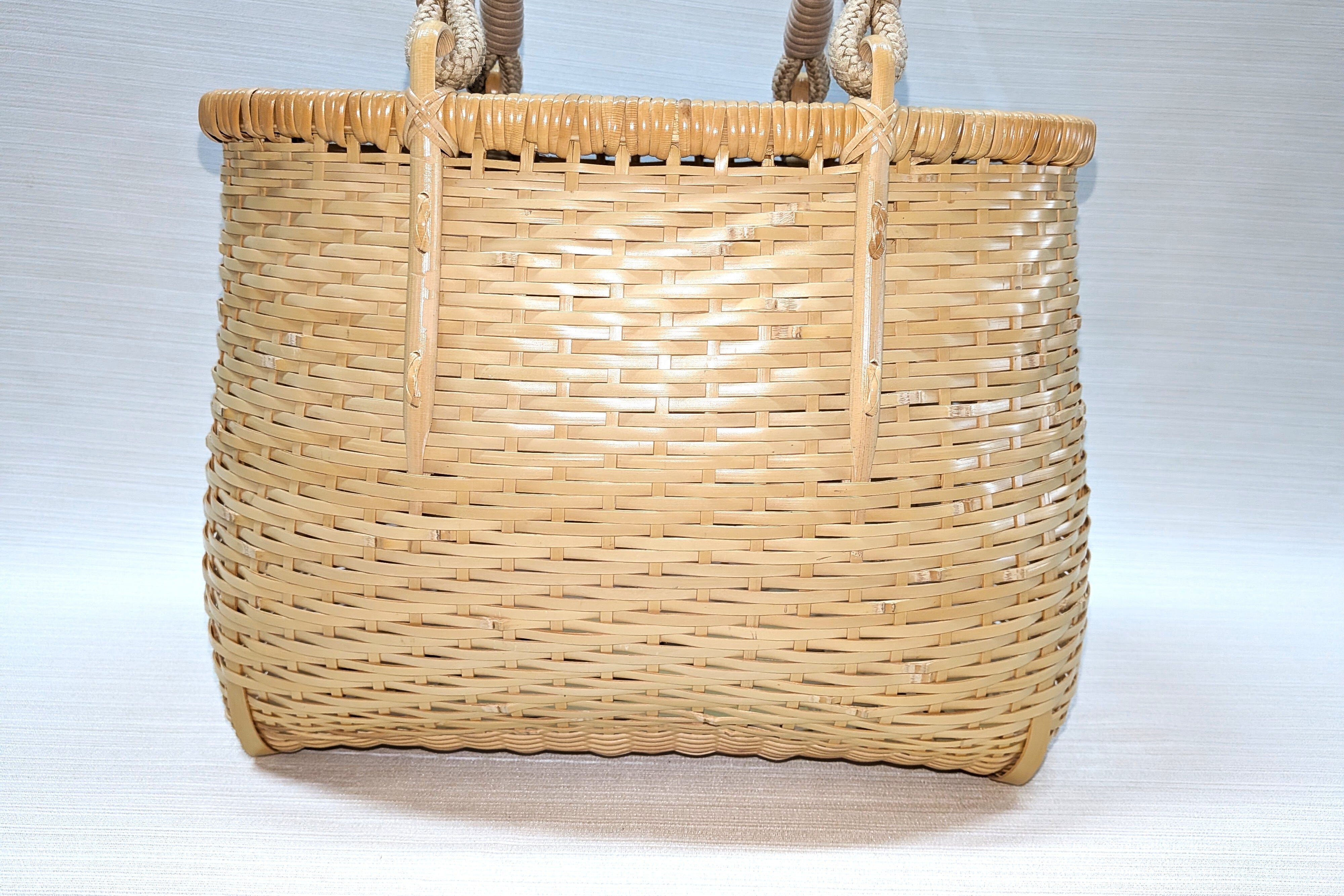 大分オンセバッグ　買物篭紐手　特大白 (No 10)