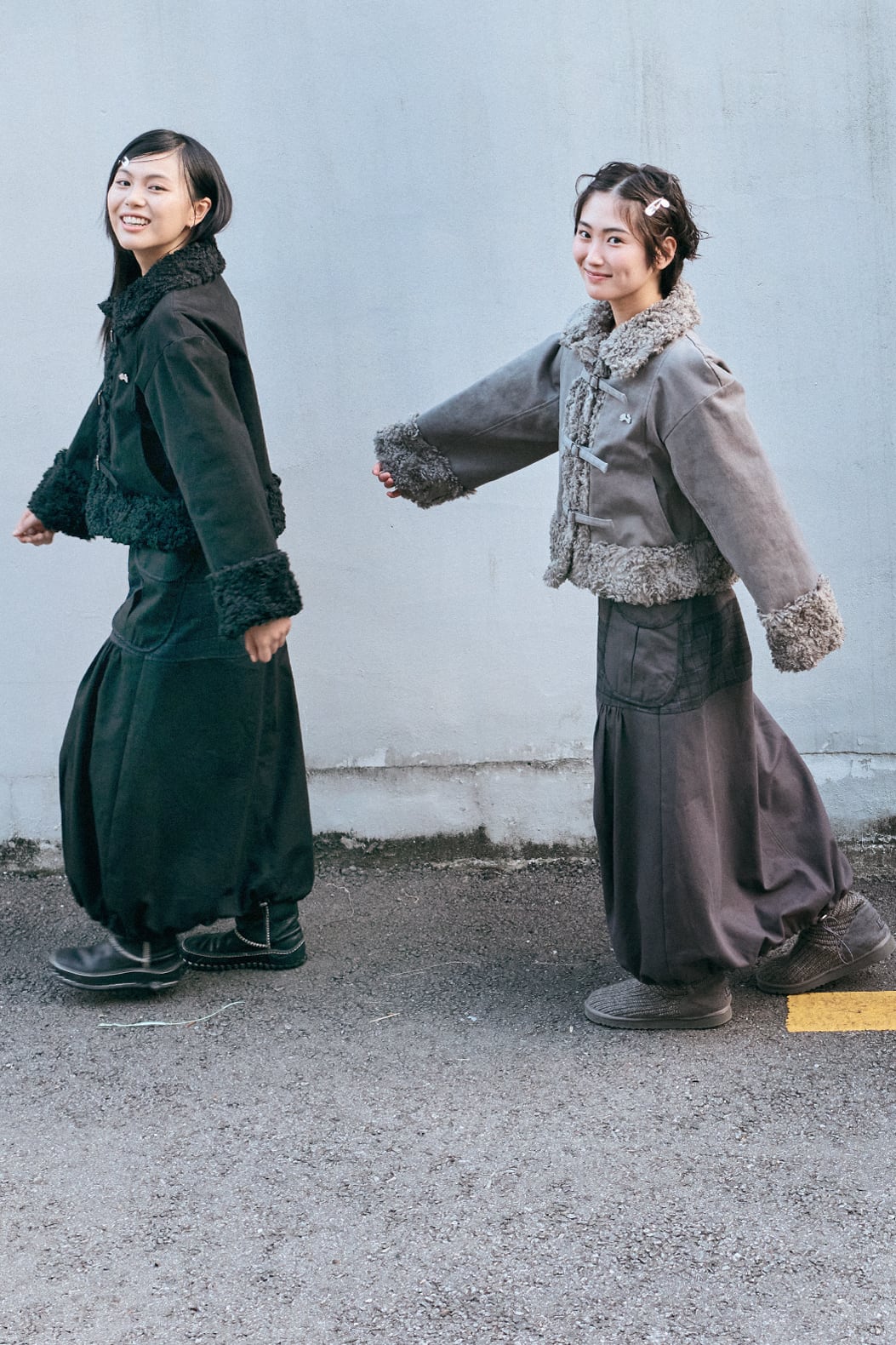 hug your skin] Shearing fur jacket (Black) 正規品 韓国ブランド