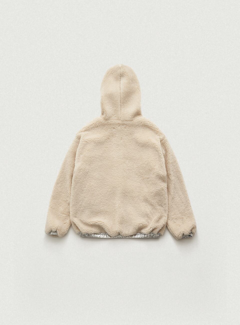 ジャケット・アウター TheBarnnet SnuggleReversibleHoodedJacket 1月初旬発送 [The Barnnet] Silver Eco-Shearling Snuggle Reversible