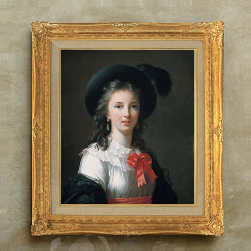 油絵 絵画 インテリア 額付 (銀) F6-72023 人物 女性像（油彩画|人物画  