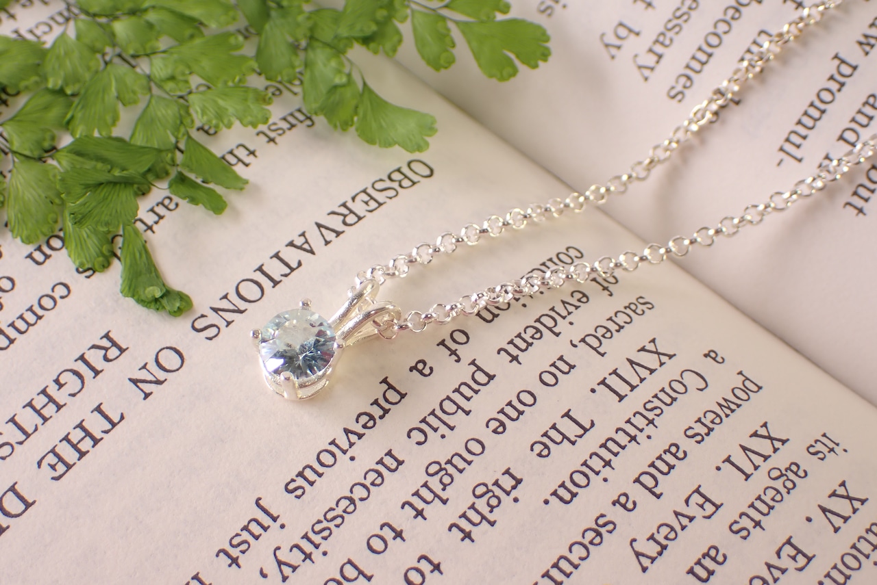 ブルートパーズネックレス　0.91ct [D12‐111]