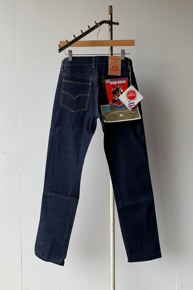 70s straight denim pants / dead stock