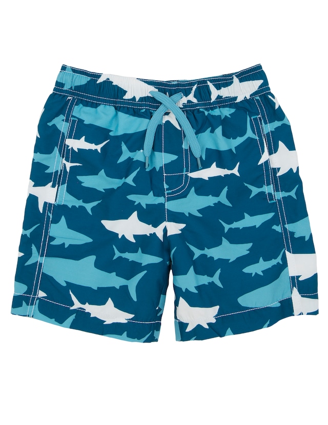 SALE　Hatley サメ大群　Boy's水着（SPF50）　　Toothy sharks　SwimTrunks