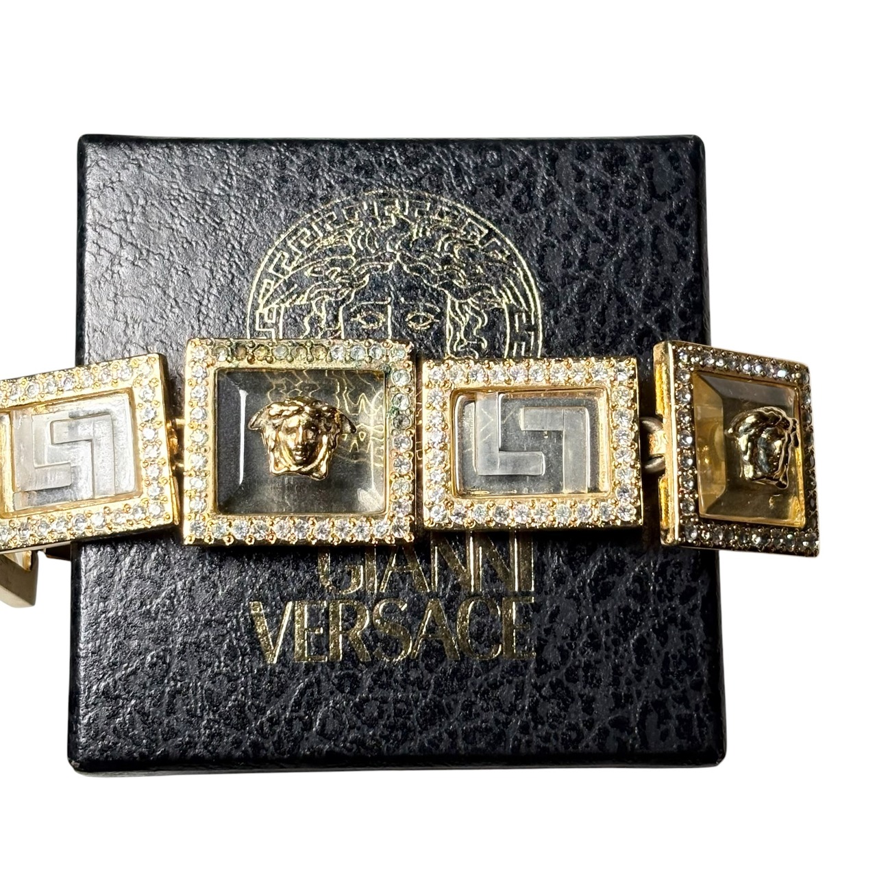 vintage GIANNI VERSACE decorative metal bracelet