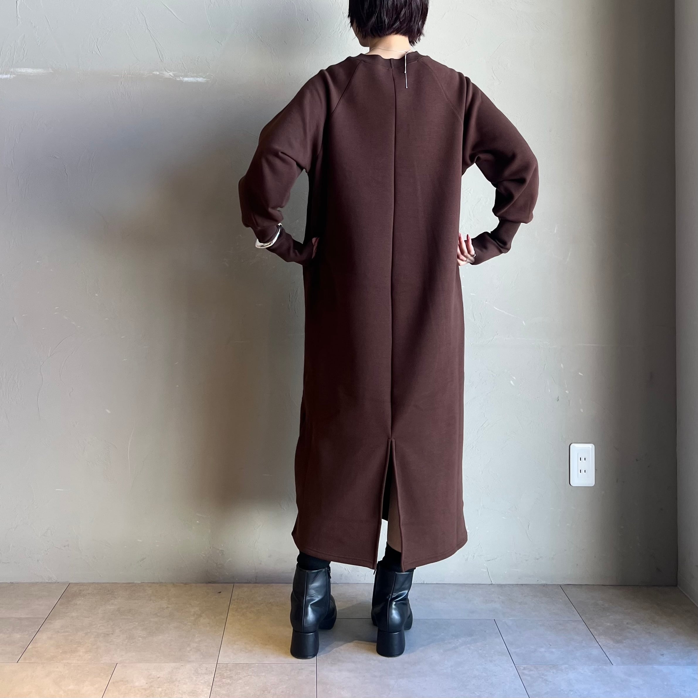 CLOCHE 】ロングリブスリーブ裏起毛ワンピース | valance 福井