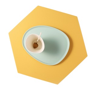 ランチョンマット ヘキサゴン マスタード