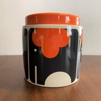 オーラ・カイリー　レトロなぞうのデザイン 陶器のジャー / Orla Kiely Elephant Storage Jar