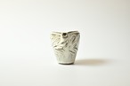 小代瑞穂窯 / 福田るい : しのぎ片口 酒器 草紋しのぎ 白