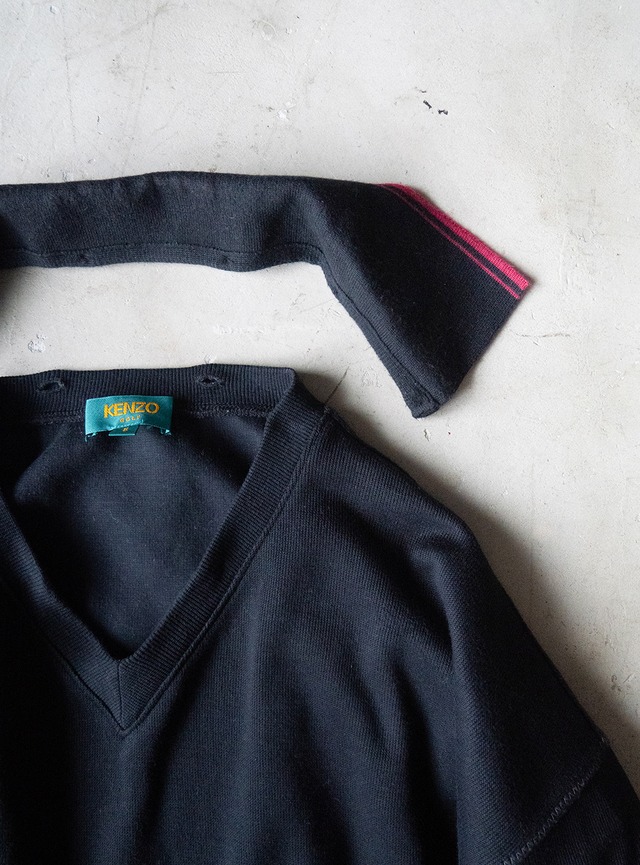 "KENZO GOLF" 1990s Detachable collar pullover