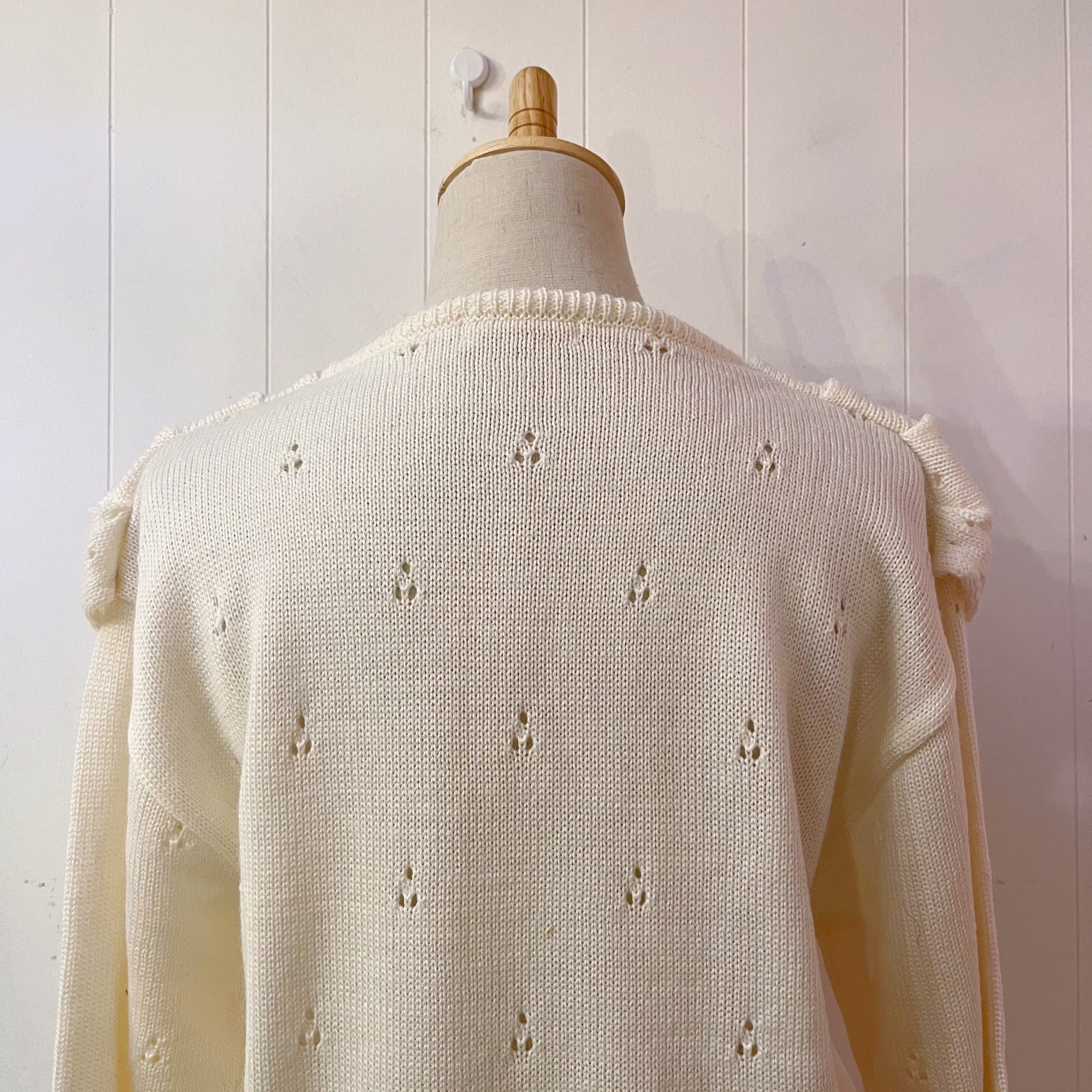 openwork sailor collar knit