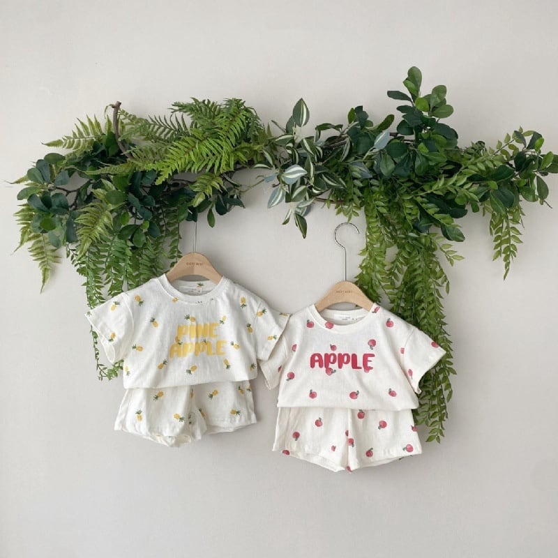 【BABY&KID】夏新作 フルーツ柄セットアップ