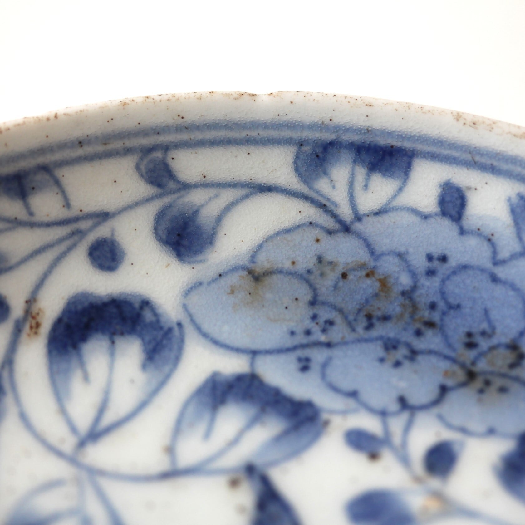 藍柿右衛門染付獅子牡丹文皿(その5)d13.6cm Imari Blue and 藍柿右衛門染付獅子牡丹文皿(その5)d13.6cm Imari Blue and