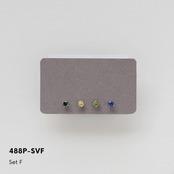 488P　選べる12色◆カラーストーンミニピアス