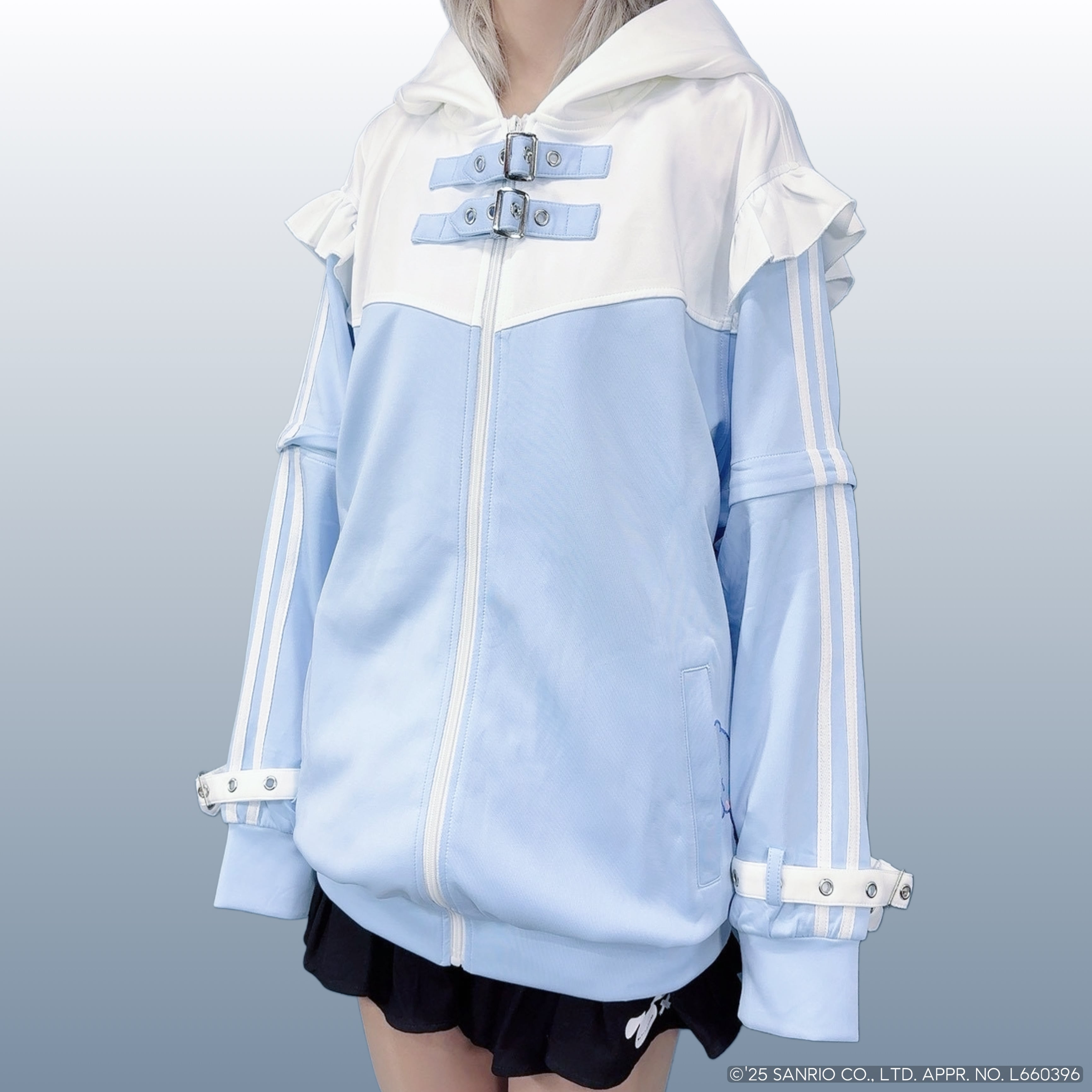 うさ耳付きSIDE LINE 2WAY ZIP OUTER【シナモロール×NIER】 | NIER