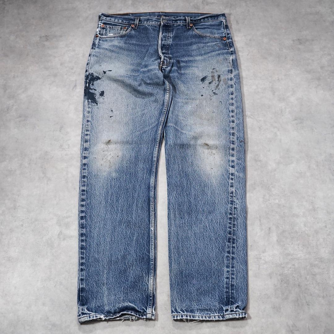 リーバイス501 Levis W38 Y2K ペイント 古着 00s 21466