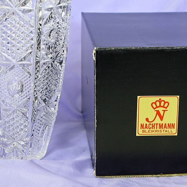 ナハトマン・クリスタル花瓶2本セット・No.140211-06・梱包サイズ60