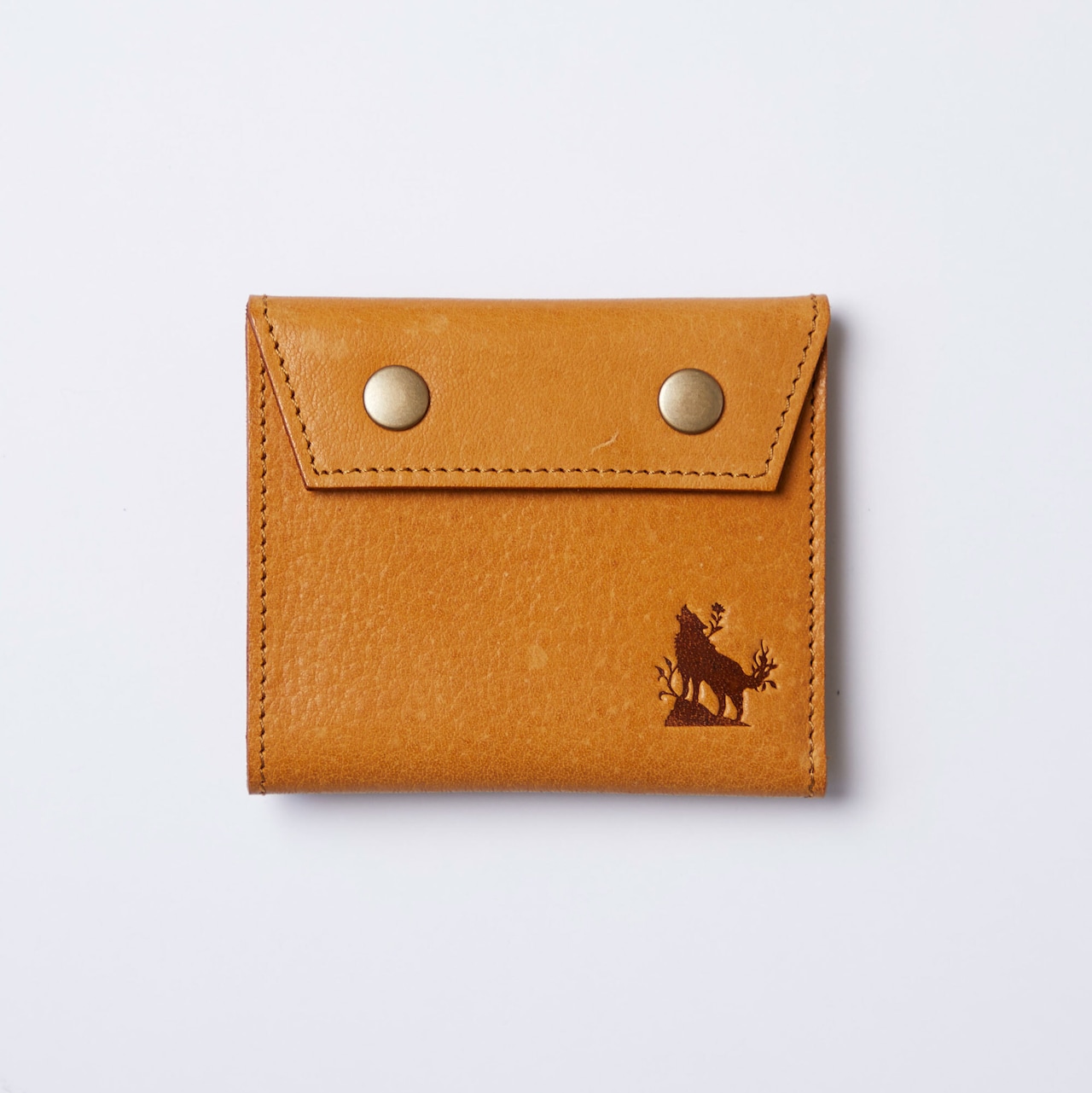 二つ折り財布（鹿革）＜tonto＞【カラー３色】