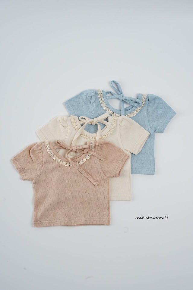 ⭐︎即納⭐︎[ mienbloom.B ] back ribbon tee