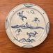 染付鳥・魚水辺景文皿(工藤真人) KM-8-214