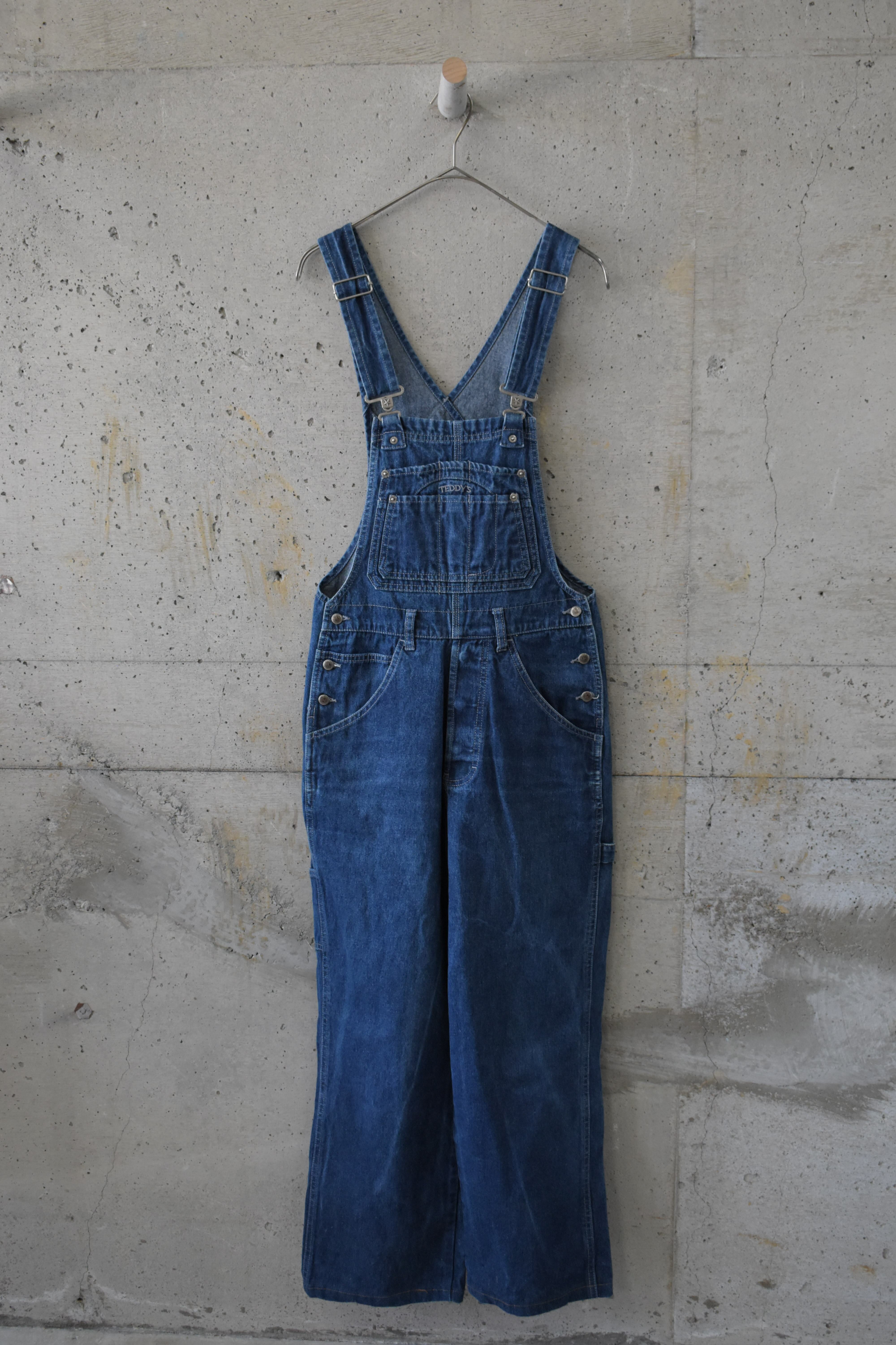 Indigo blue overalls