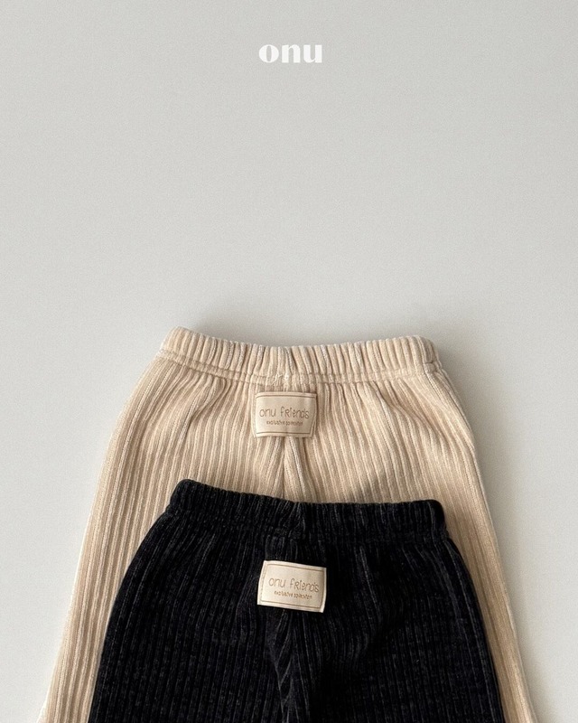 予約⌇onu/ Wide ribbed pants