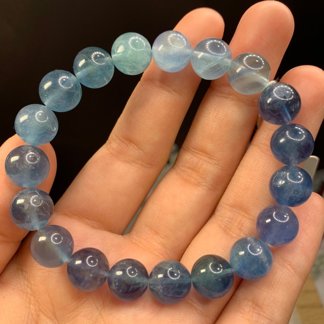 f28ブルーグラデーションフローライトブレスレット