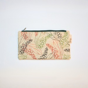 Ashi｜亜紙 Flat Pouch M＊Pepper Corn 胡椒柄 紙ポーチ バナナ ハンドメイド