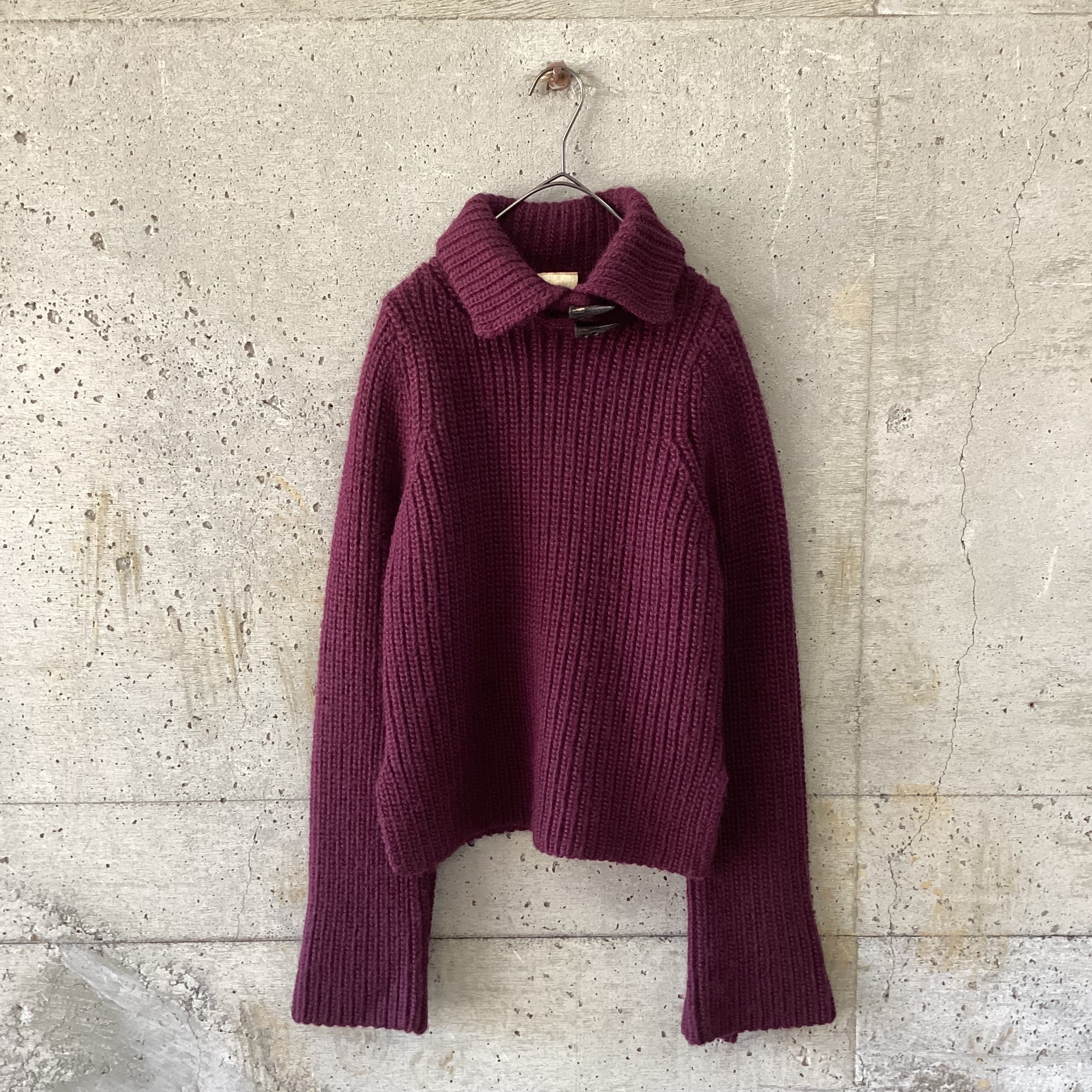 Thick purple knit